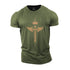 Men's Cross And Wings Cotton T-Shirt